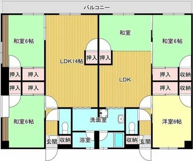 福岡県久留米市櫛原町【マンション】の間取り