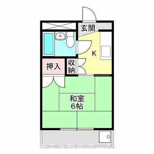 サンライフ堂坂B【B102号室】の間取り