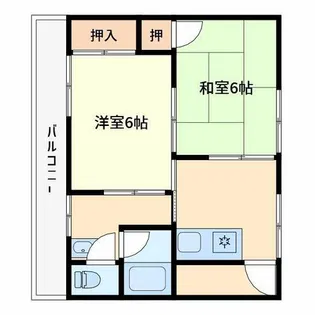 石才ハイツ【2階】の間取り