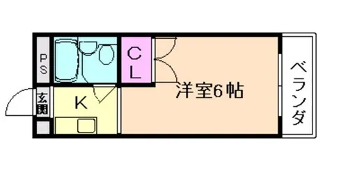大阪府豊中市末広町2丁目【マンション】の間取り