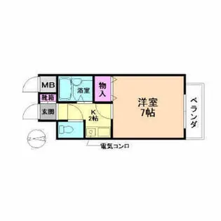 大阪府豊中市曽根西町3丁目【マンション】の間取り