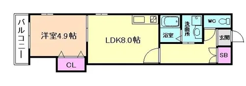 大阪府豊中市宝山町【アパート】の間取り