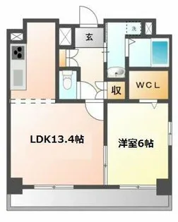 ボワドブローニュ【6階】の間取り