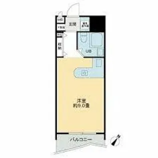 ロマネスク博多駅前【611号室】の間取り