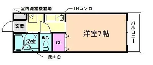 大阪府豊中市南桜塚3丁目【マンション】の間取り