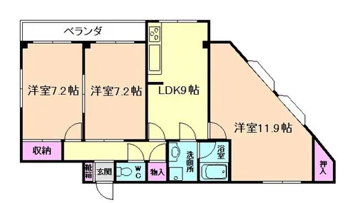 大阪府豊中市春日町2丁目【マンション】の間取り