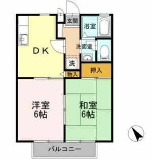 ゴールドバレー【2階】の間取り