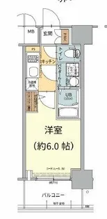 エスリード長居公園PARK AVENUE【14階】の間取り