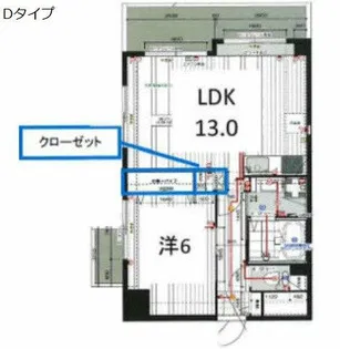 シティレジデンス福島X【4階】の間取り