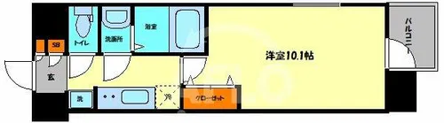 スプランディッド京橋EAST【4階】の間取り