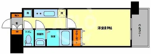 スプランディッド京橋EAST【5階】の間取り