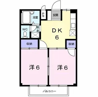 ハイツ蔵西【2階】の間取り