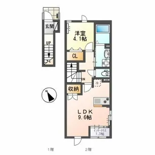 グリーンメゾンⅤ【2階】の間取り