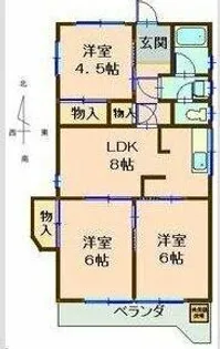 シャルム中島【102号室】の間取り