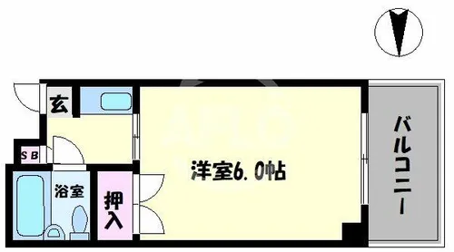 パークドエル東高津【5階】の間取り