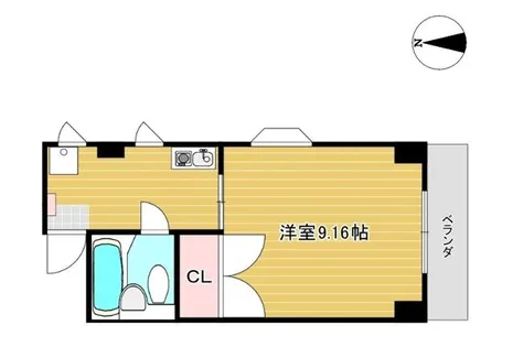 丸七コーポNo.2【301号室】の間取り