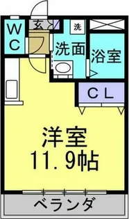 サンヒルズ広坂【1階】の間取り