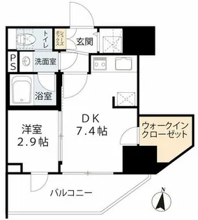 シーズンフラッツ梅田EAST【3階】の間取り