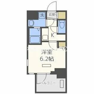 プレサンス玉造駅前ルージュ【13階】の間取り