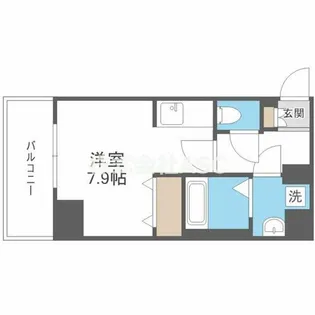 1Kの間取り画像