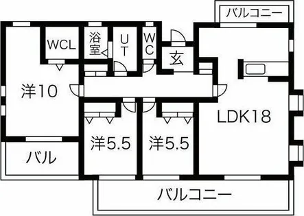 プラネックスユマニテ【3階】の間取り