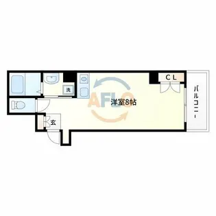 プライムタワー阿倍野40【3階】の間取り