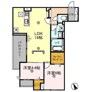 アルタイル 明石【1階】の間取り