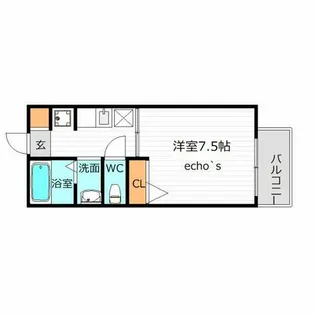 メゾンフレグランスそのべ【1階】の間取り