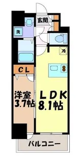 メイクスデザイン名駅南【12階】の間取り