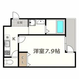 フジパレスあびこ駅東Ⅰ番館【2階】の間取り
