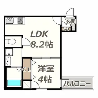 F asecia clotho【304号室】の間取り