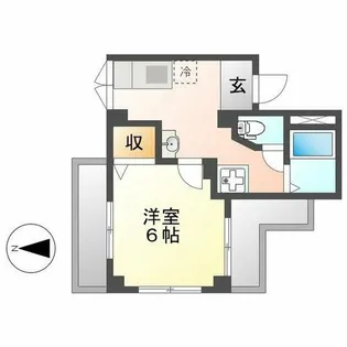 レジデンス車道【2階】の間取り