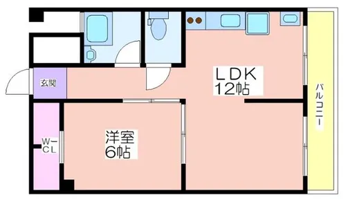 天祥コーポラス【6階】の間取り