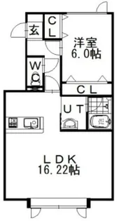 ディチャタウンD1【2階】の間取り