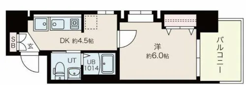 東小橋Ⅱ番館【9階】の間取り
