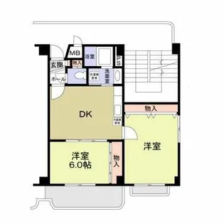 ファミール上小阪【2階】の間取り