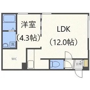 北海道札幌市中央区南九条西7丁目【マンション】の間取り