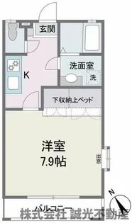 タウンハウスビレッジ【1階】の間取り