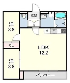 TIO御崎公園【3階】の間取り
