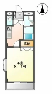 エル・アール篠栗【1階】の間取り