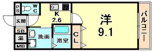 リタ 1ST.【2階】の間取り