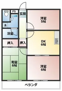 ハイツエリオン【3階】の間取り