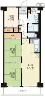 ネオコーポ湖城が丘【A305号室】の間取り