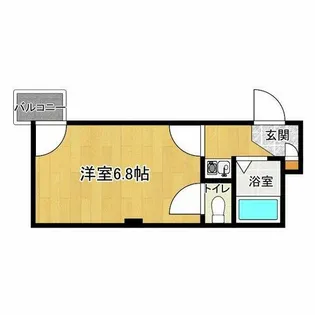 ジオナ新大阪【2階】の間取り