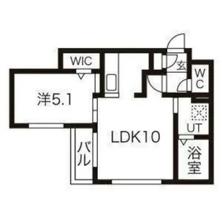 プレオン・ウエスト・ロカ【4階】の間取り