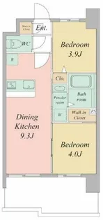 セレニテフラン谷町四丁目アリエ【12階】の間取り