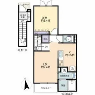 BRANCOSTA SQUARE【1階】の間取り