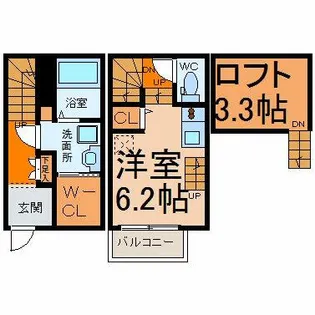 メゾン生駒町【2階】の間取り