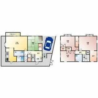 大阪府豊中市永楽荘3丁目【一戸建】の間取り
