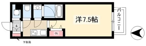 ブランシエスタ東別院【0504号室】の間取り